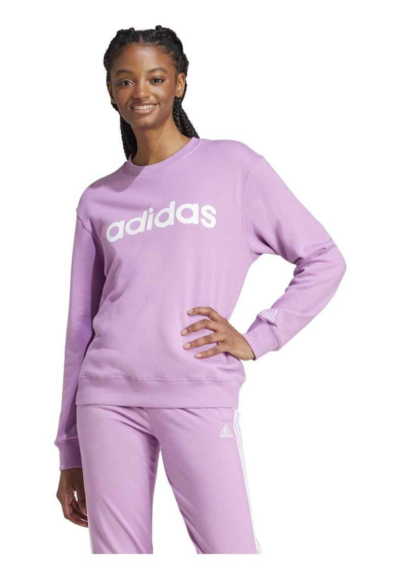 Bluza sport - Linear - croiala normala - mov - bumbac French terry