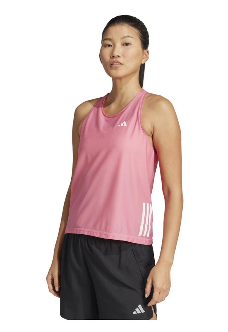 Maiou sport ADIDAS - roz - tehnologie AEROREADY - detalii reflectorizante - 86% poliester reciclat -