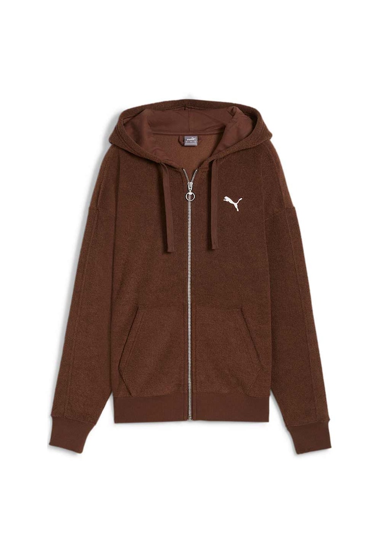 Hanorac sport dama - Her Winterized - gluga ajustabila - fleece - maro -