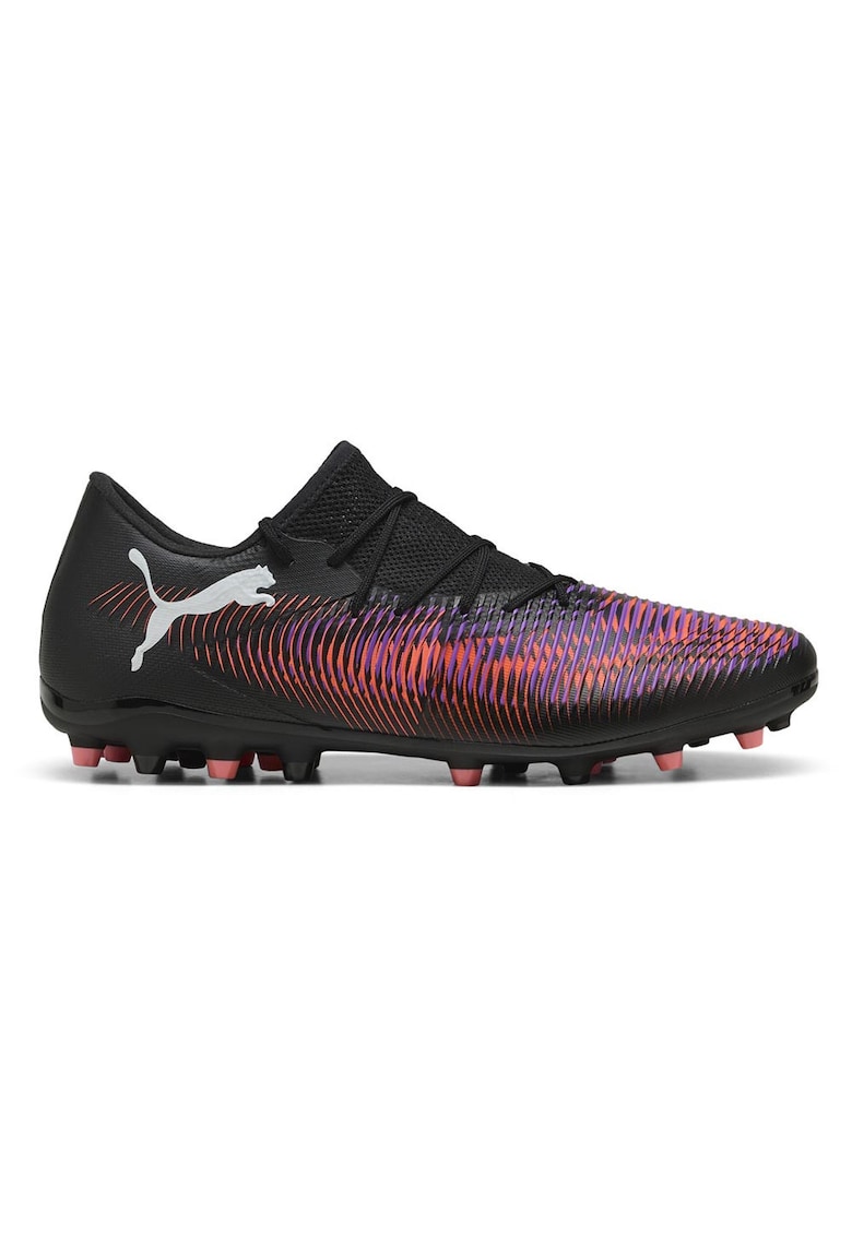 Ghete fotbal Future 8 Match Low MG - negru - plasa reciclabila