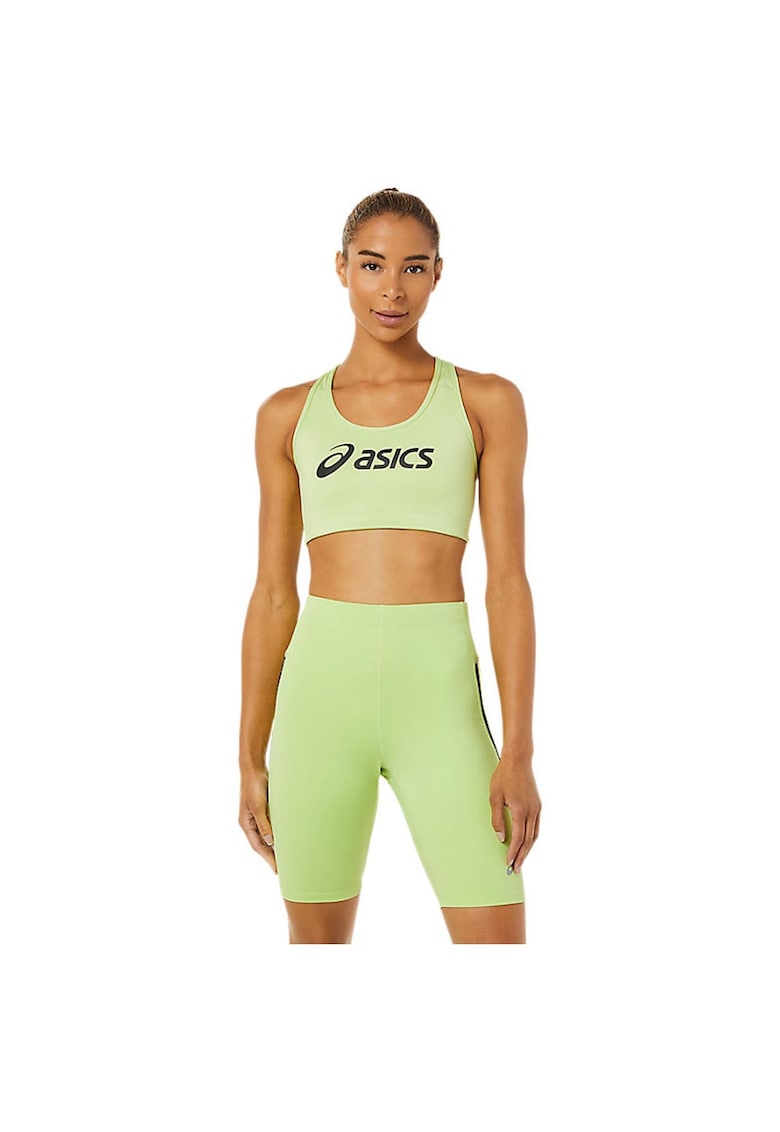 Bustiera sport ajustata - suport mediu - rapid uscare - poliester - verde -