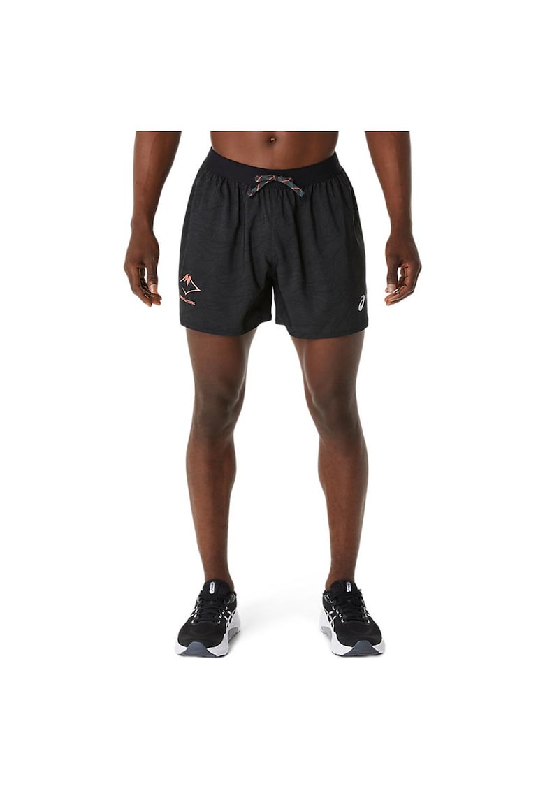 Pantaloni sport barbati Fujitrail - poliester - pentru alergare - negru