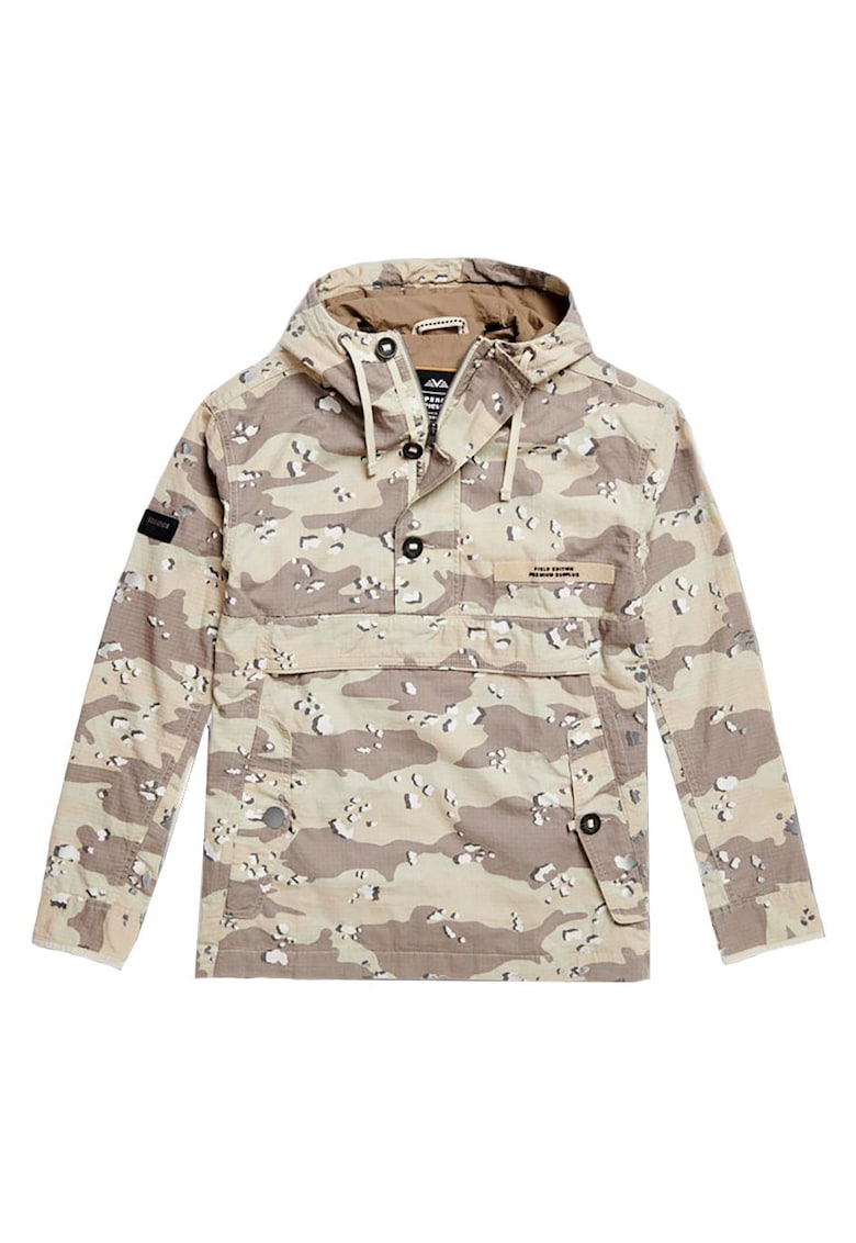 Jacheta barbati - Superdry - Overhead Jet - poliester - bej -