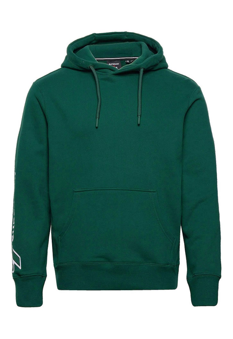 Hanorac barbati Superdry Code SL - bumbac - cu gluga - verde -