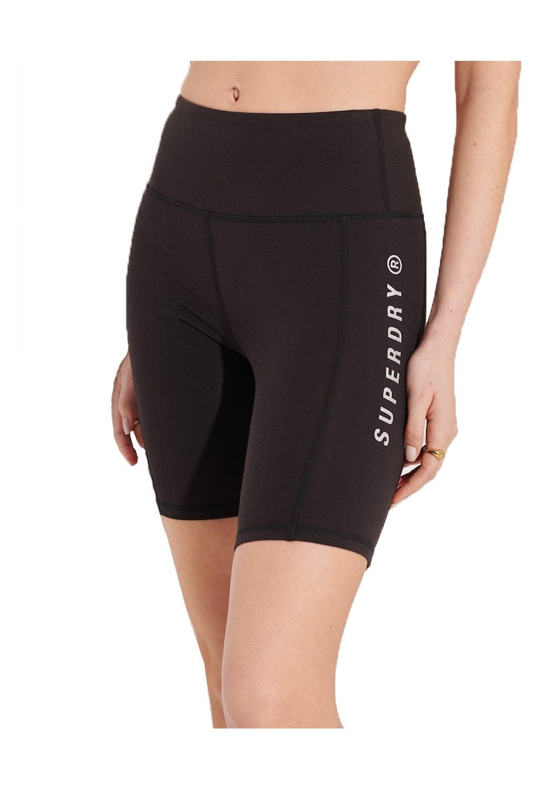 Colanti scurti Superdry - negru - activitate - lifestyle -