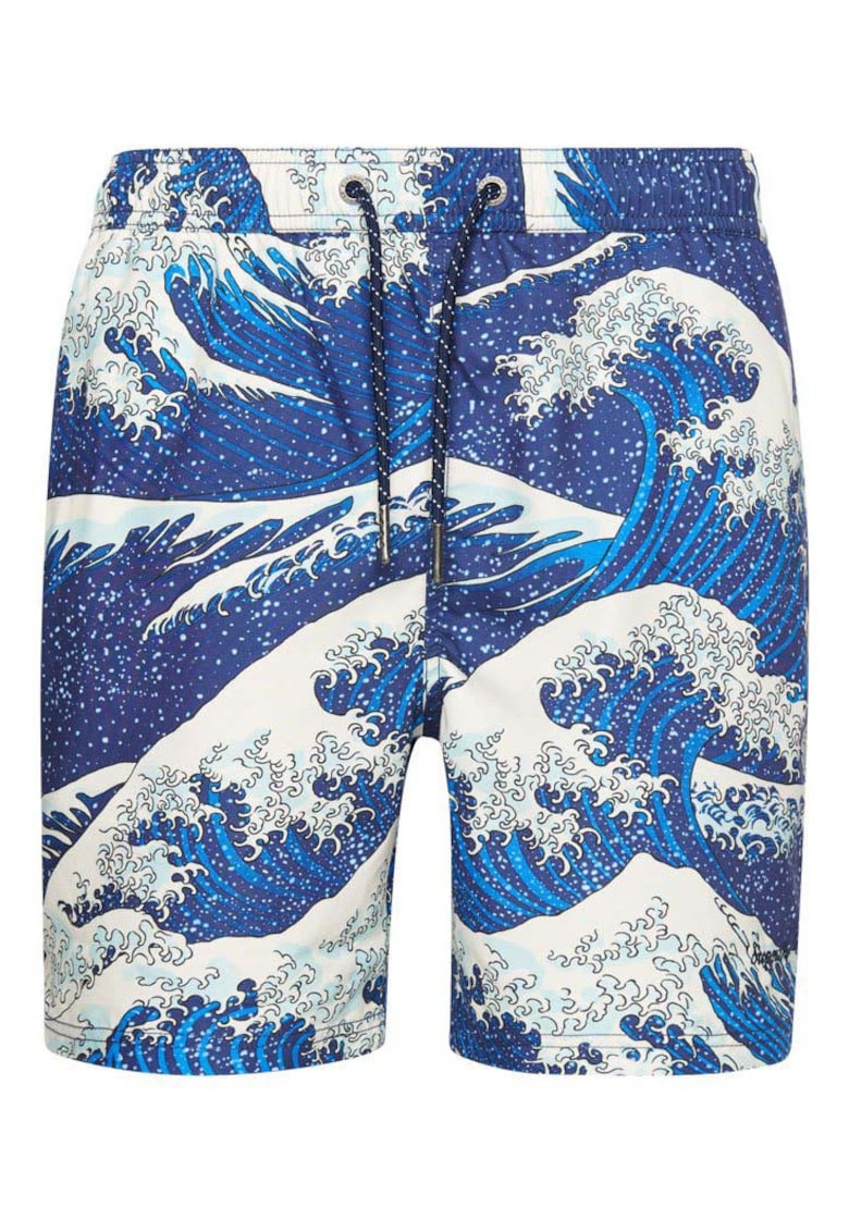 Pantaloni scurti de baie barbati Superdry - vintage - albastru -