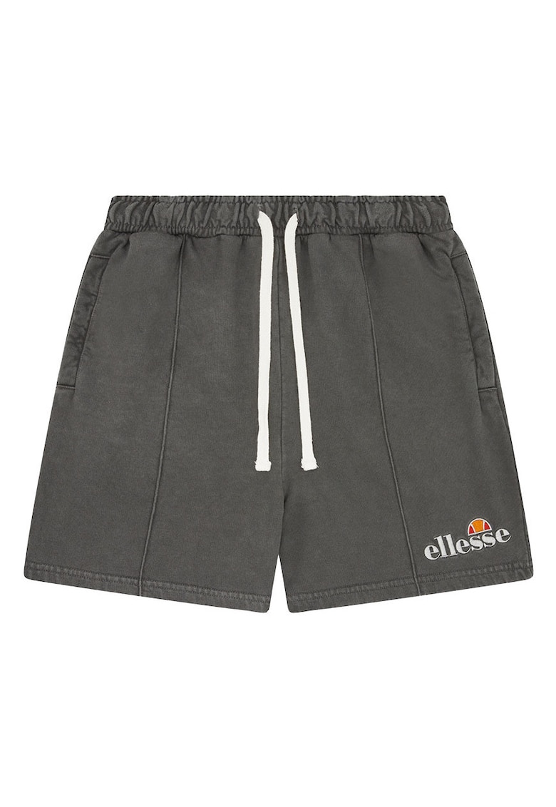 Pantaloni scurti dama Karungali - talie elastica - textil - 65987 - Negru