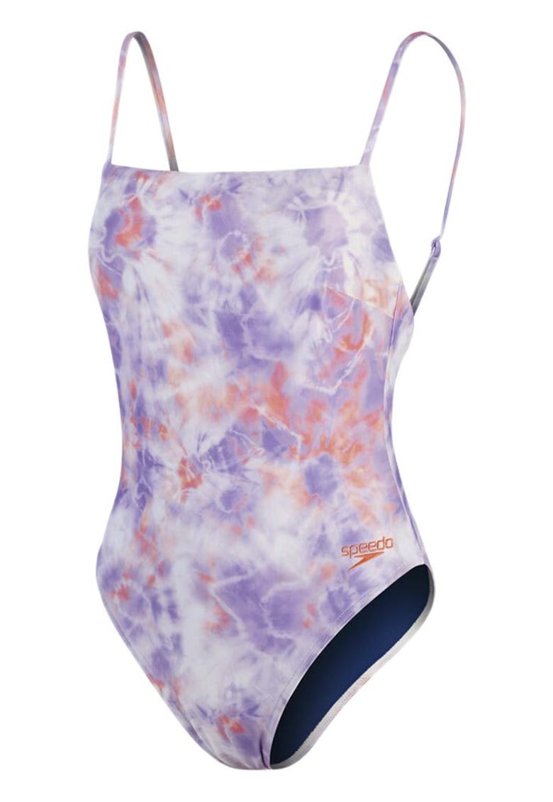 Costum de baie design tie-dye - bretele subtiri - multicolor - ECO EnduraBrite