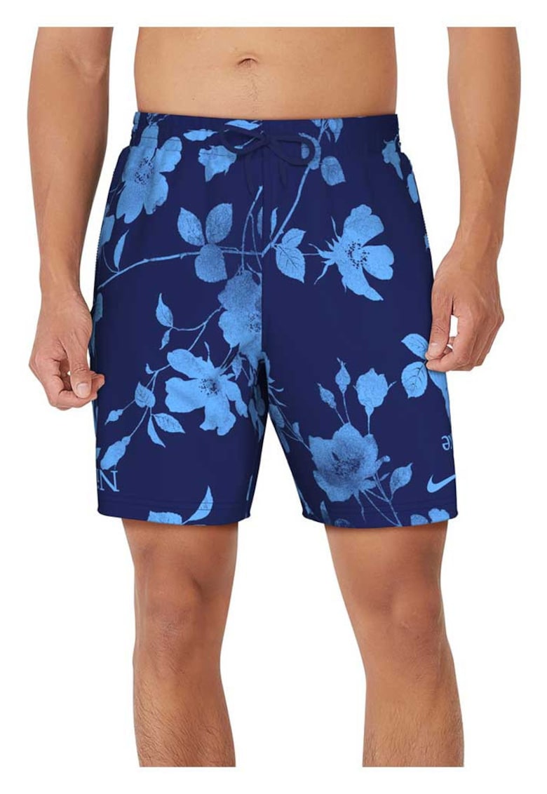 Pantaloni scurti de baie Volley - albastru - material usor - talie elastica