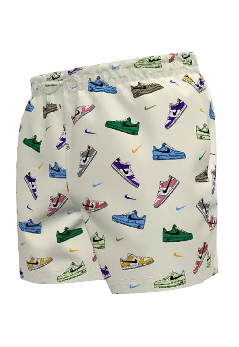 Pantaloni scurti de baie  model Volley - talie elastica - culoare Ecru - material usor