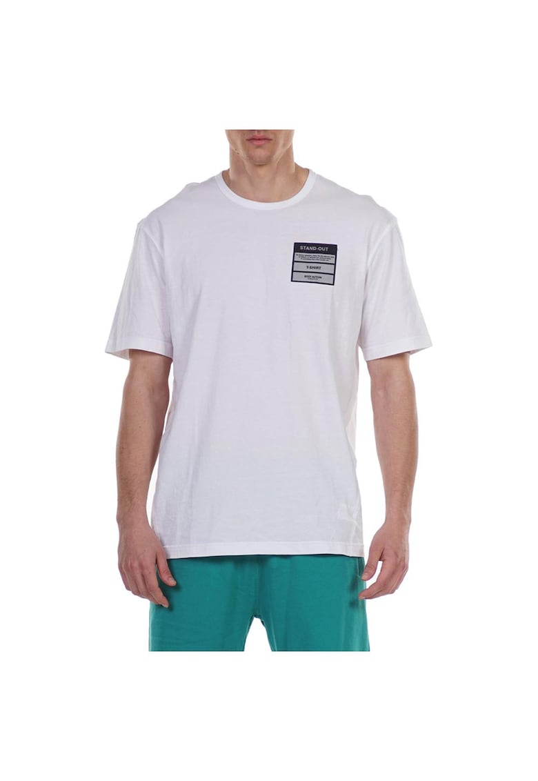 Tricou sport barbati alb - bumbac