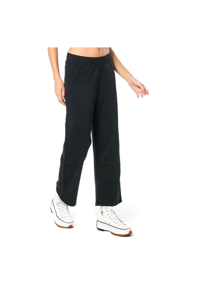 Pantaloni sport dama 021237 - Bumbac/Poliester - Negru -