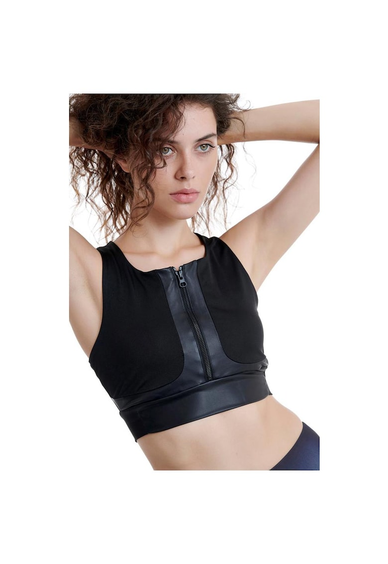 Bustiera sport 1192-906024 - Poliester/Elastan - Negru -