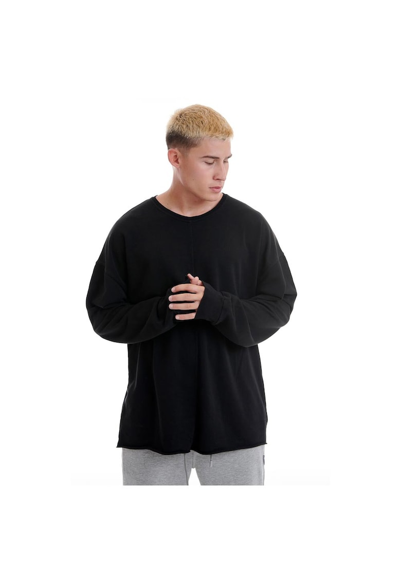 Bluza sport 70% bumbac - 30% poliester - negru
