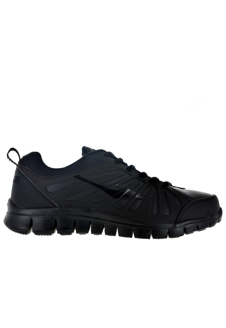 Pantofi sport negru - textil - pentru fitness - cu captuseala respirabila