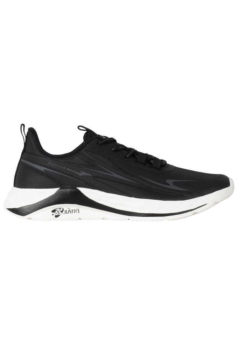 Pantofi sport barbati alergare - negru - material textil - talpa cauciuc