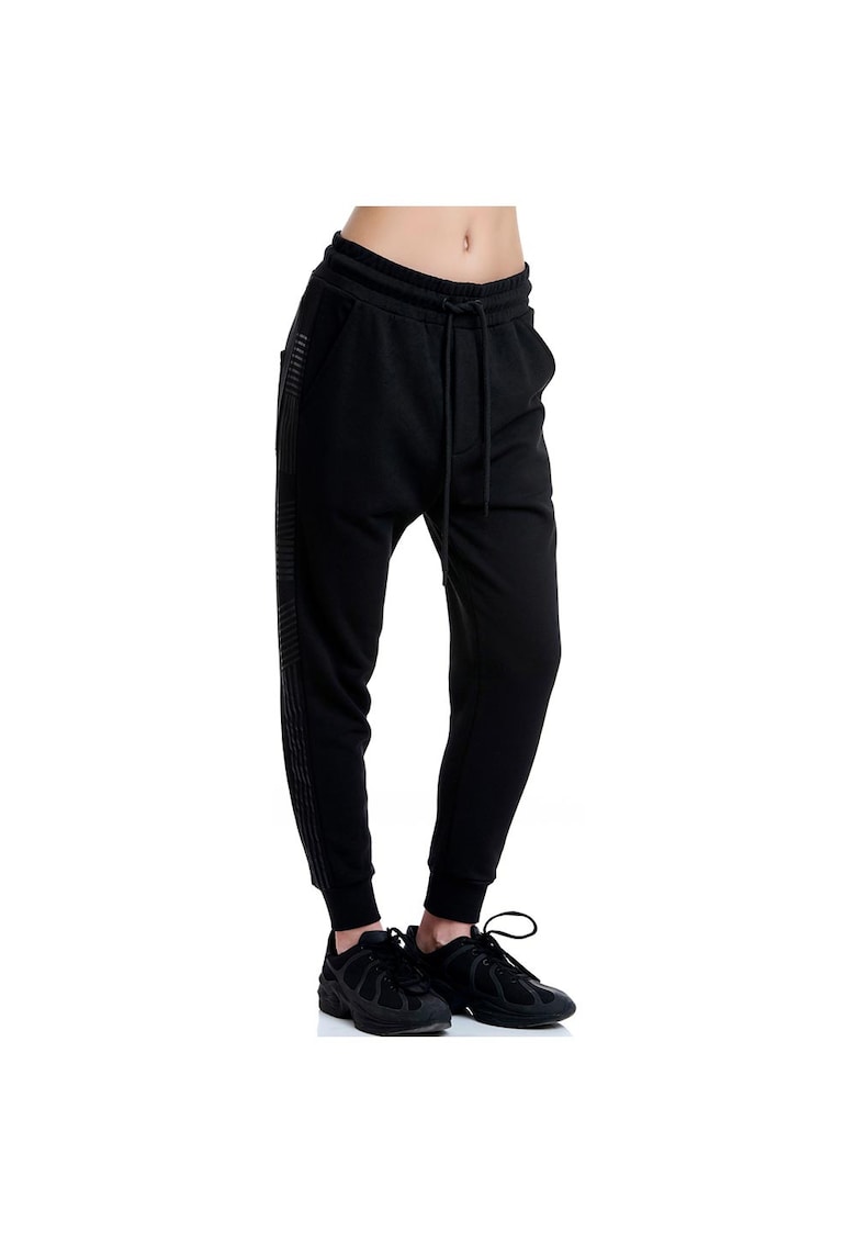 Pantaloni sport dama 1202-904900 - Bumbac/Poliester - Negru -
