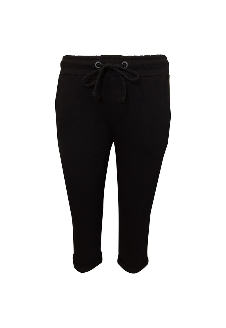 Pantaloni sport dama 1211-902109 - Bumbac/Elastan - Negru