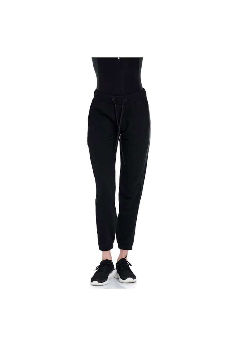 Pantaloni sport dama 1212-906000 - Bumbac/Poliester - Negru -