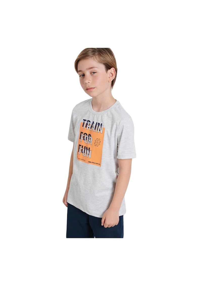 Set pijamale copii pantaloni scurti si tricou - multicolor - bumbac si poliester -