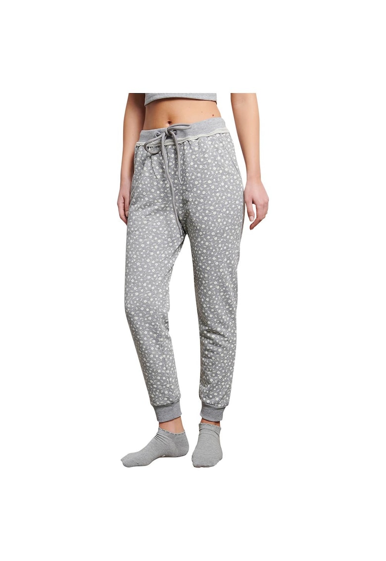 Pantaloni sport dama 1221-907000 - Bumbac/Poliester - Gri