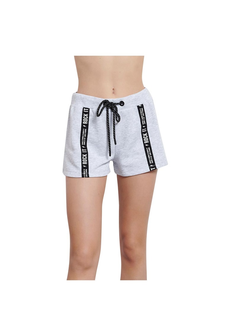 Pantaloni sport dama 1221-908605 - Bumbac/Poliester - Gri