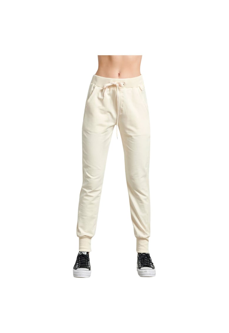 Pantaloni sport dama 1222-902400 - Bumbac/Elastan - Bej -