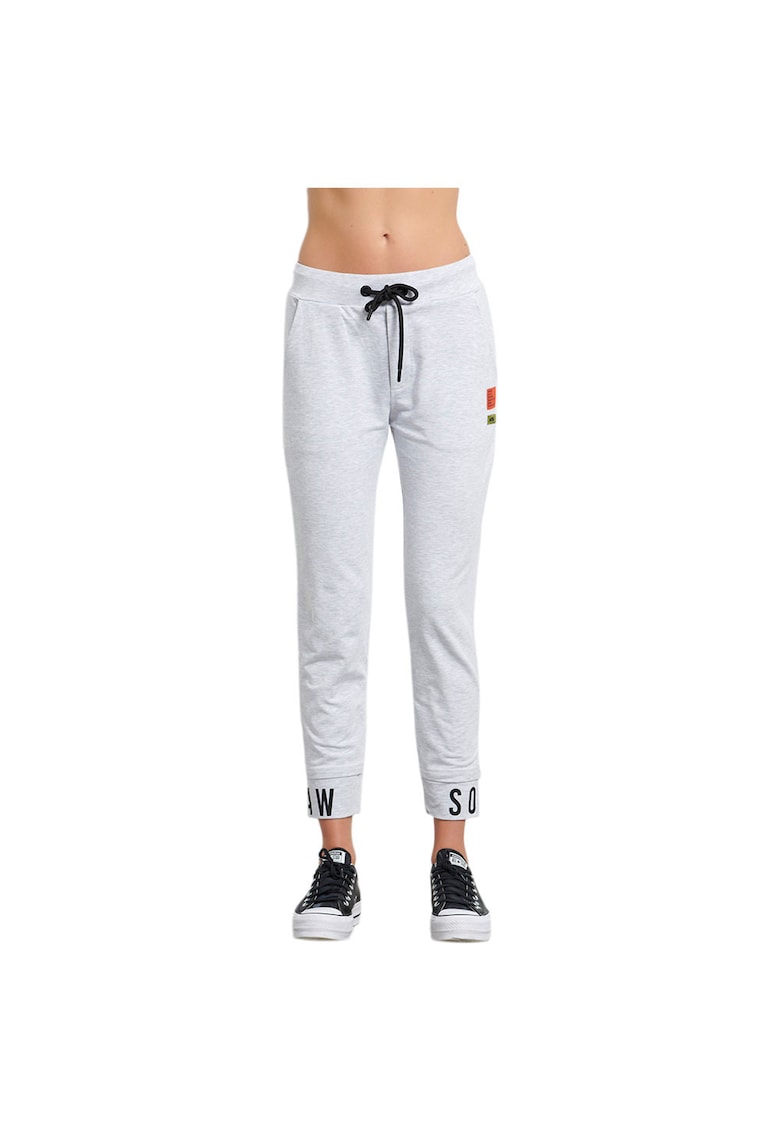 Pantaloni sport dama 1222-906100 - Bumbac/Elastan - Gri
