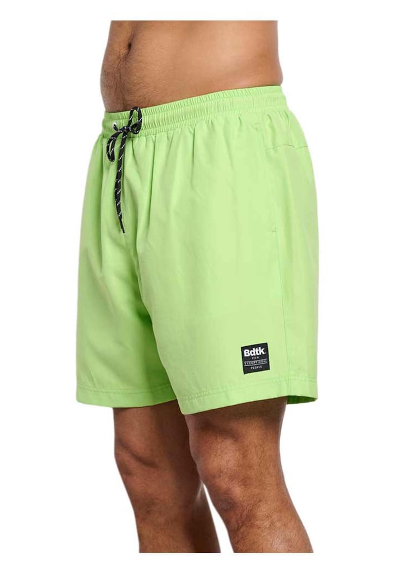 Costum de baie Bermuda barbati talie elastica - doua buzunare - verde - poliester