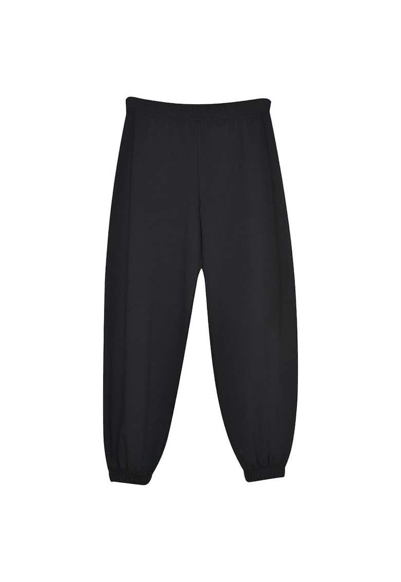 Pantaloni sport dama 1242-902500 - Bumbac/Poliester - Negru