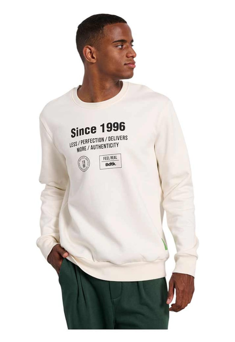 Hanorac barbati casual - captuseala fleece - moale - bej - poliester-elastan