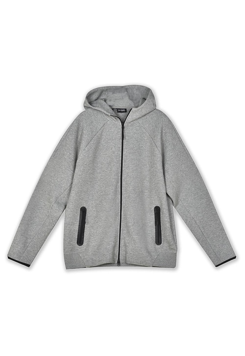 Hanorac barbat Bdtk - gluga - slim - gri - bumbac