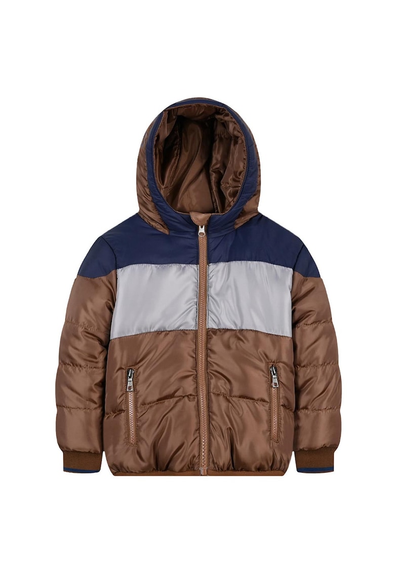 Jacheta pentru baieti - gluga - doua buzunare - multicolor - poliester