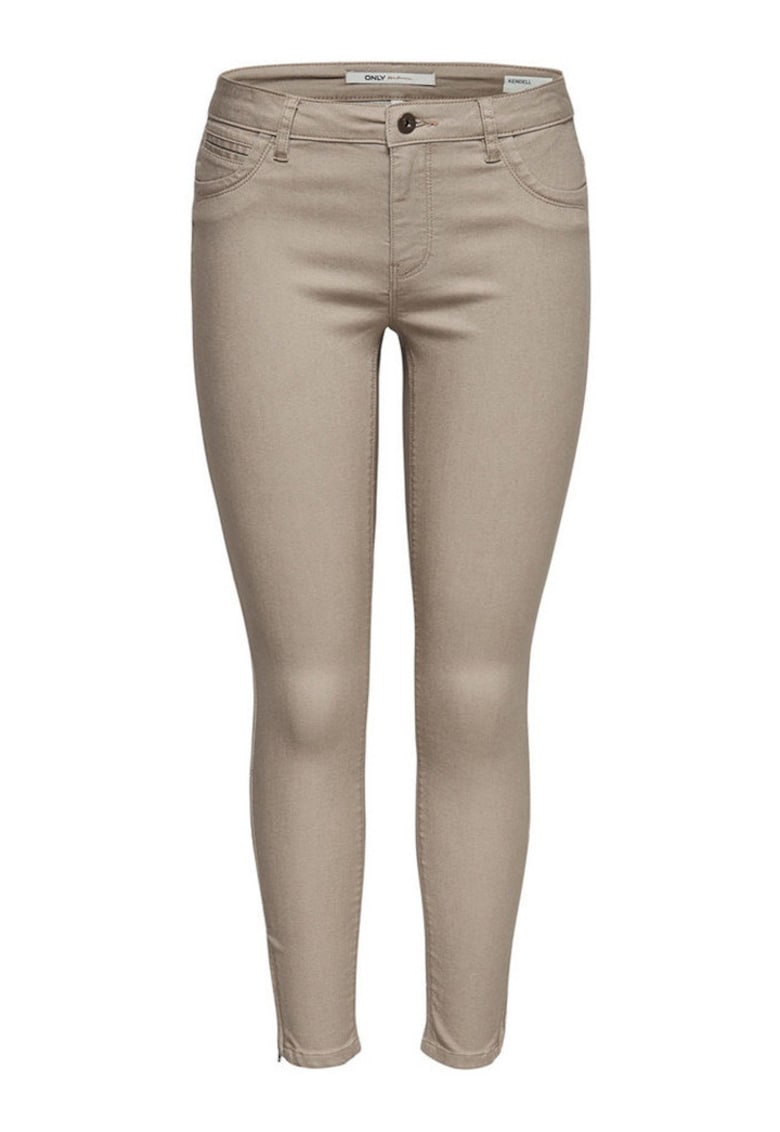 Pantaloni dama 61% bumbac - 34% poliester - 5% elastan - bej -