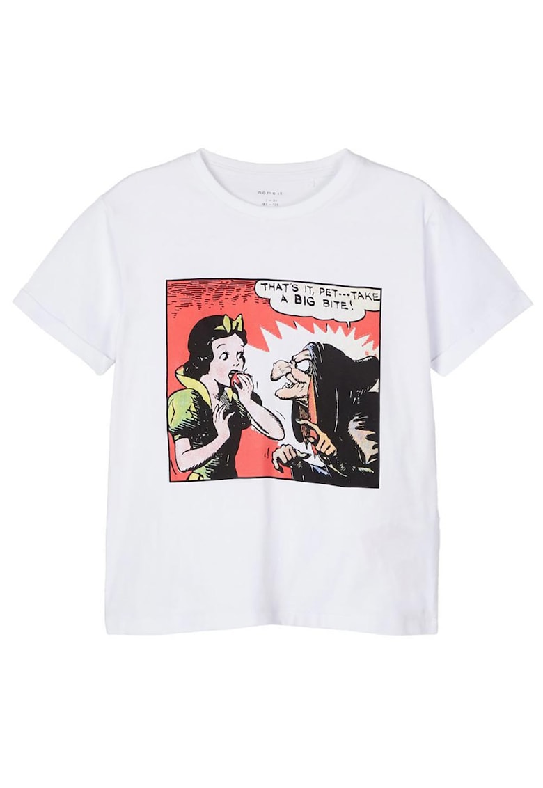 Tricou copii - Alb - bumbac - maneca scurta