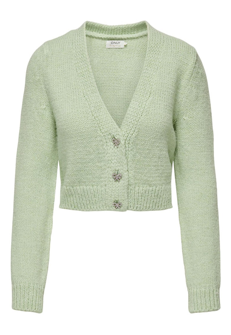 Cardigan dama verde - acril-poliamida