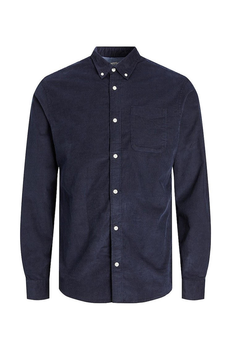 Camasa barbateasca croiala slim - guler clasic - albastru - bumbac