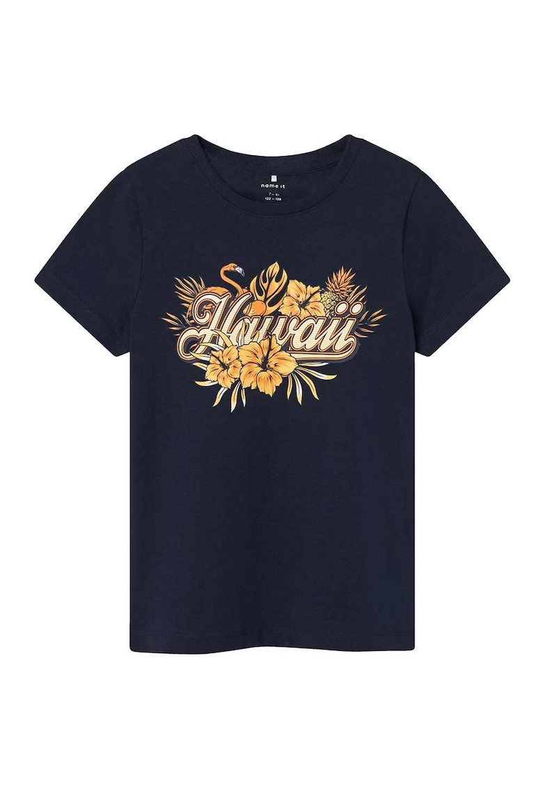 Tricou copii bleumarin - bumbac - croiala regulata - decolteu rotund