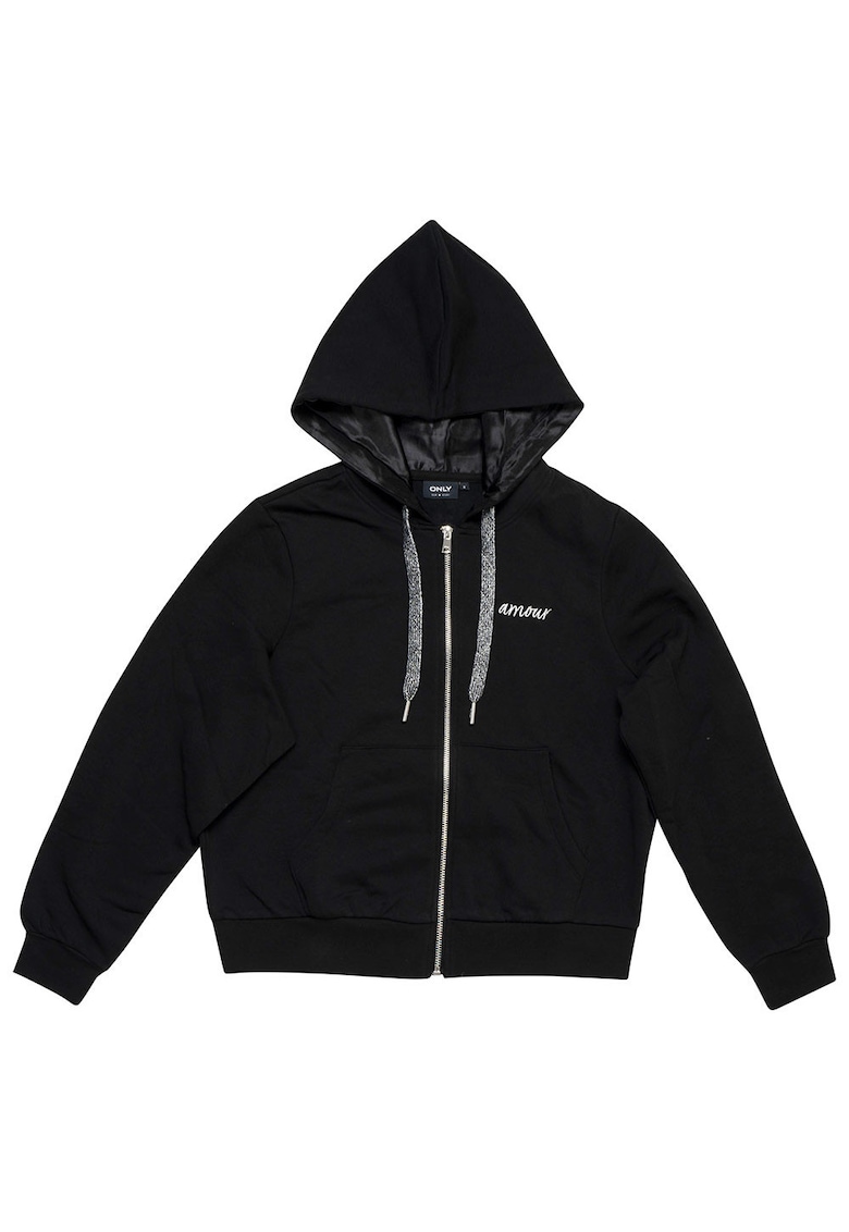 Hanorac negru - bumbac - Negru