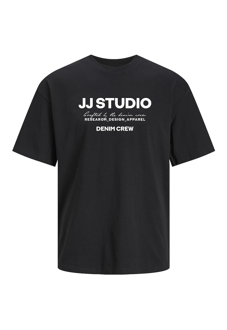 Tricou barbati - imprimeu cauciucat - decolteu rotund - 100% bumbac -
