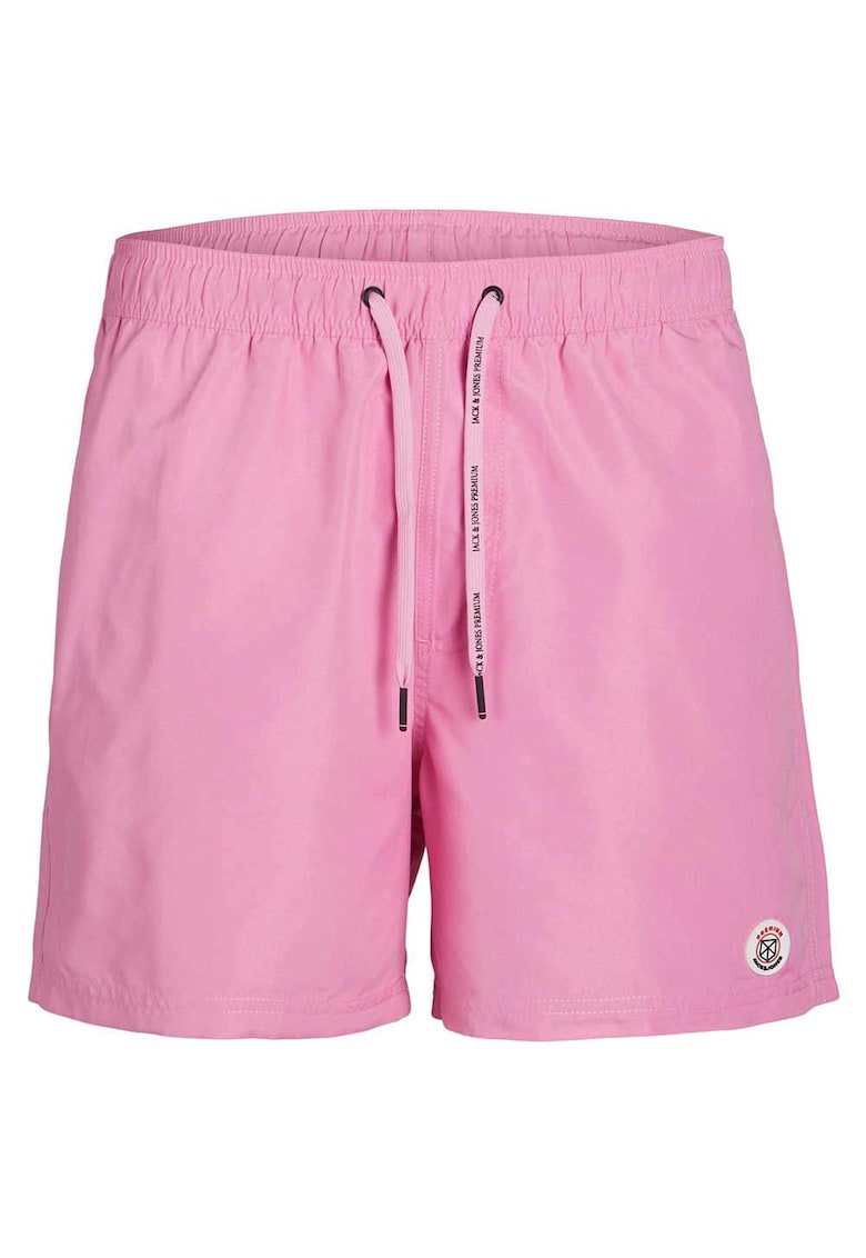 Pantaloni scurti de baie croiala clasica - roz - poliester reciclat