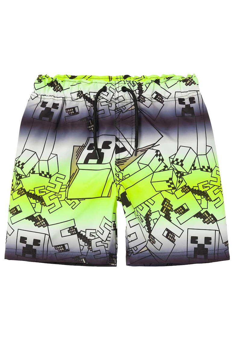 Costum de baie copii design distinctiv - talie elastica - poliester - multicolor -