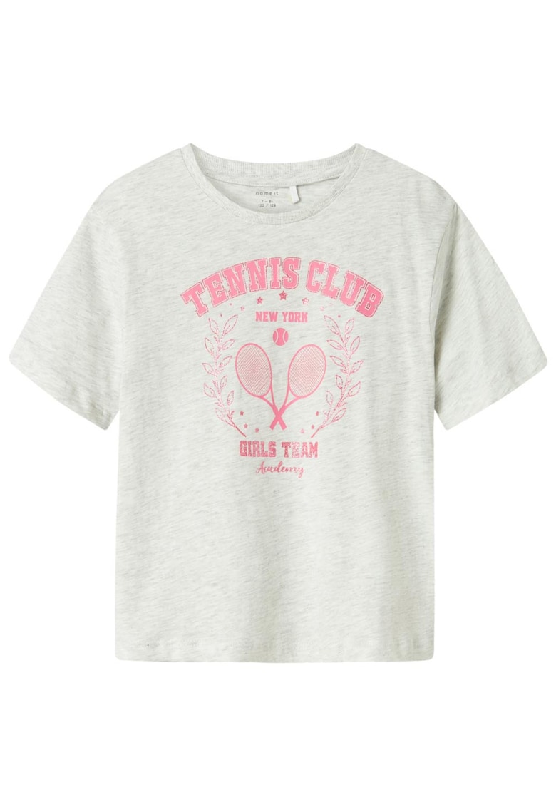 Tricou copii alb - bumbac - maneca scurta - croiala regulata