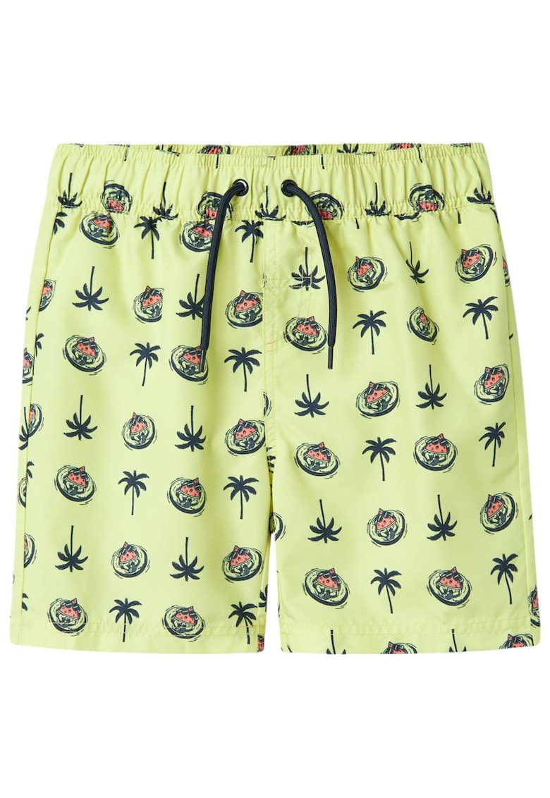 Costum de baie copii poliester - verde - Verde lime