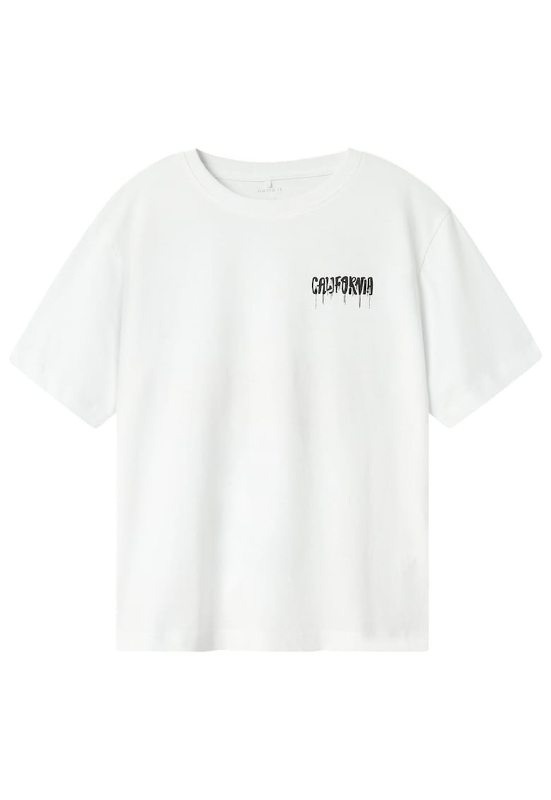 Tricou copii maneca scurta - alb - bumbac organic