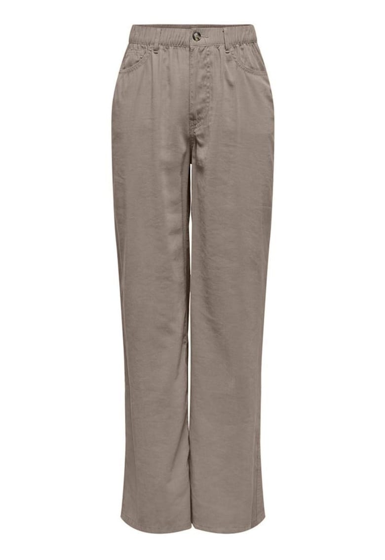 Pantaloni dama maro - textil - material usor