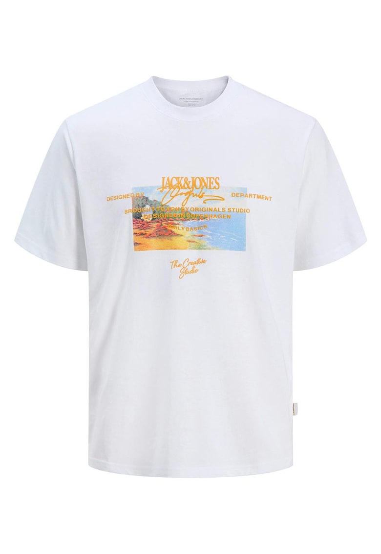 Tricou barbati - maneca scurta - alb - bumbac