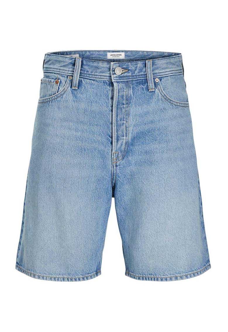 Pantaloni scurti barbati  denim - 100% bumbac - albastru -