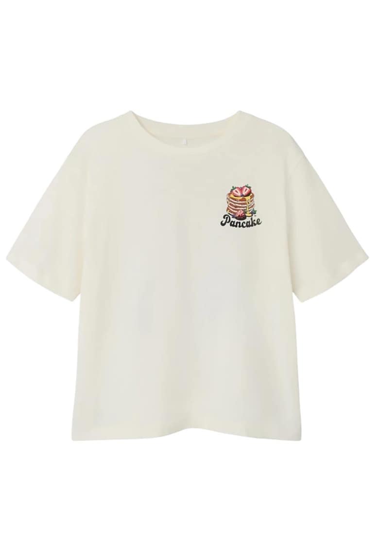 Tricou copii maneca scurta - bumbac moale - ecru