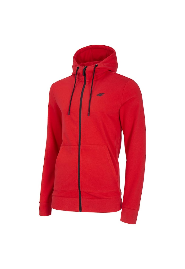 Hanorac sport barbati moale si elastic - bumbac si poliester - rosu -